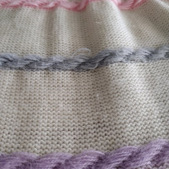 Vintage 1970s Jane Colby Pale Yellow Striped Knit Sweater - Picture 13 of 13